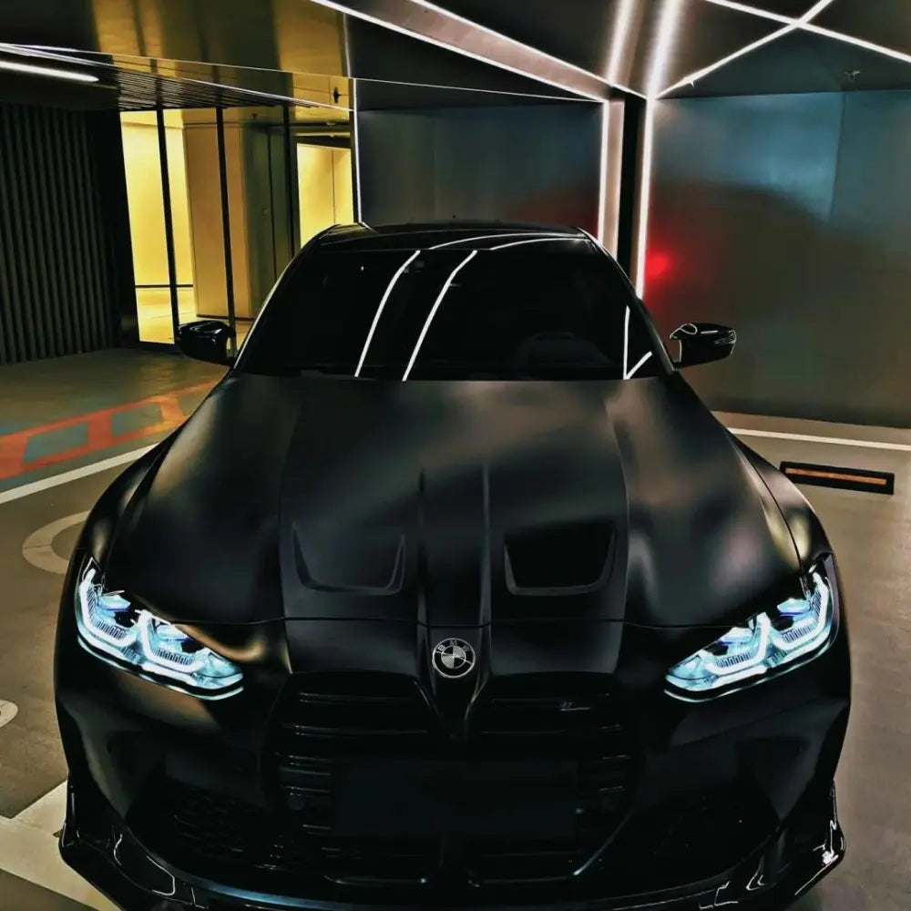 Ultra Matte Casting Black Car Vinyl Wrap - Los Santos Customs