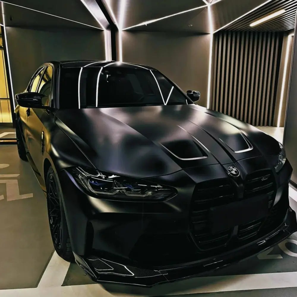 Ultra Matte Casting Black Car Vinyl Wrap - Los Santos Customs