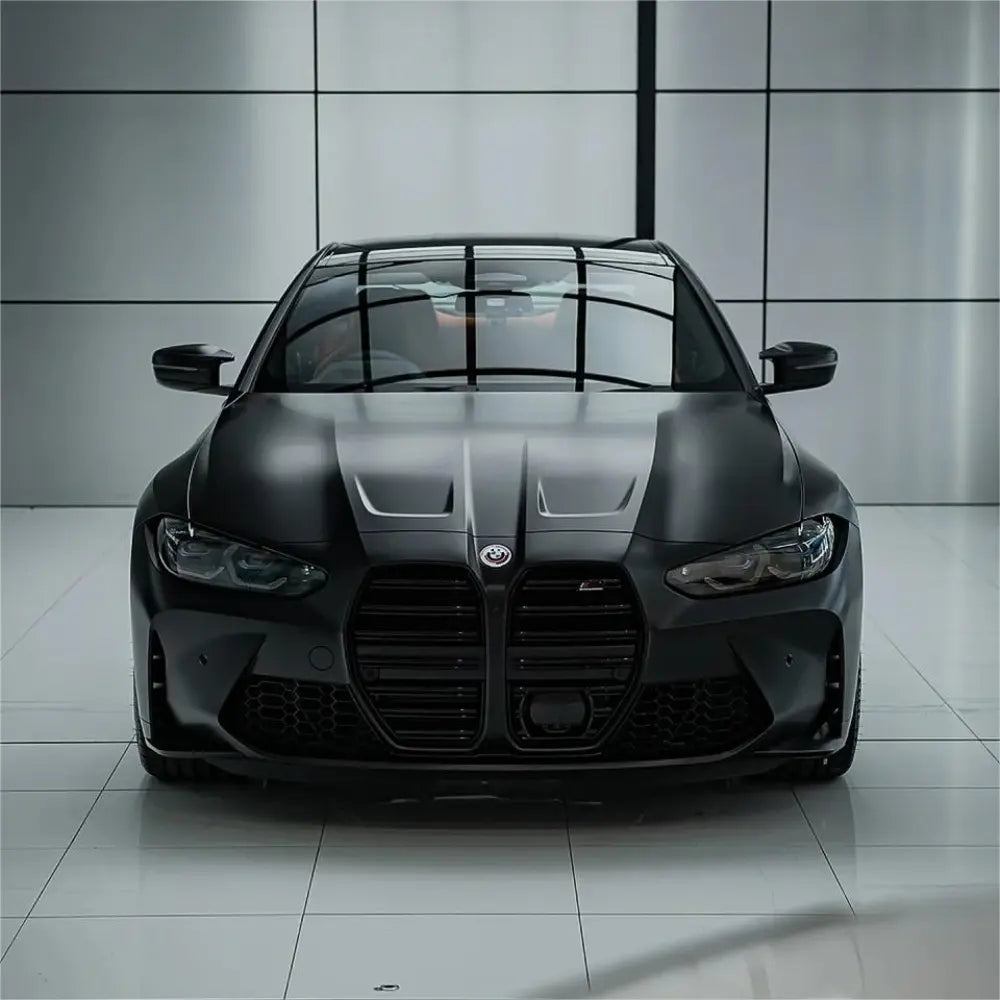 Ultra Matte Casting Black Car Vinyl Wrap - Los Santos Customs