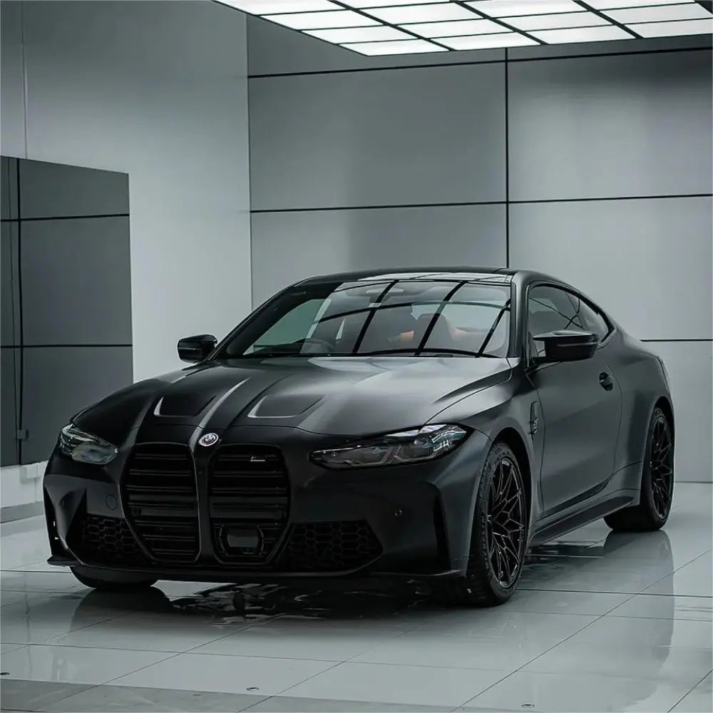 Ultra Matte Casting Black Car Vinyl Wrap - Los Santos Customs