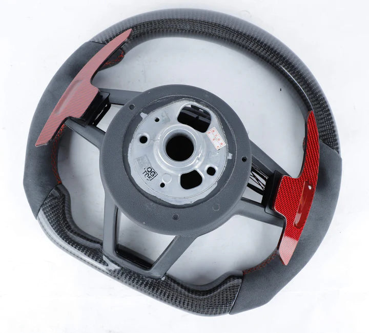 2017+ Porsche Macan Custom Carbon Fiber Steering Wheel - Los Santos Customs
