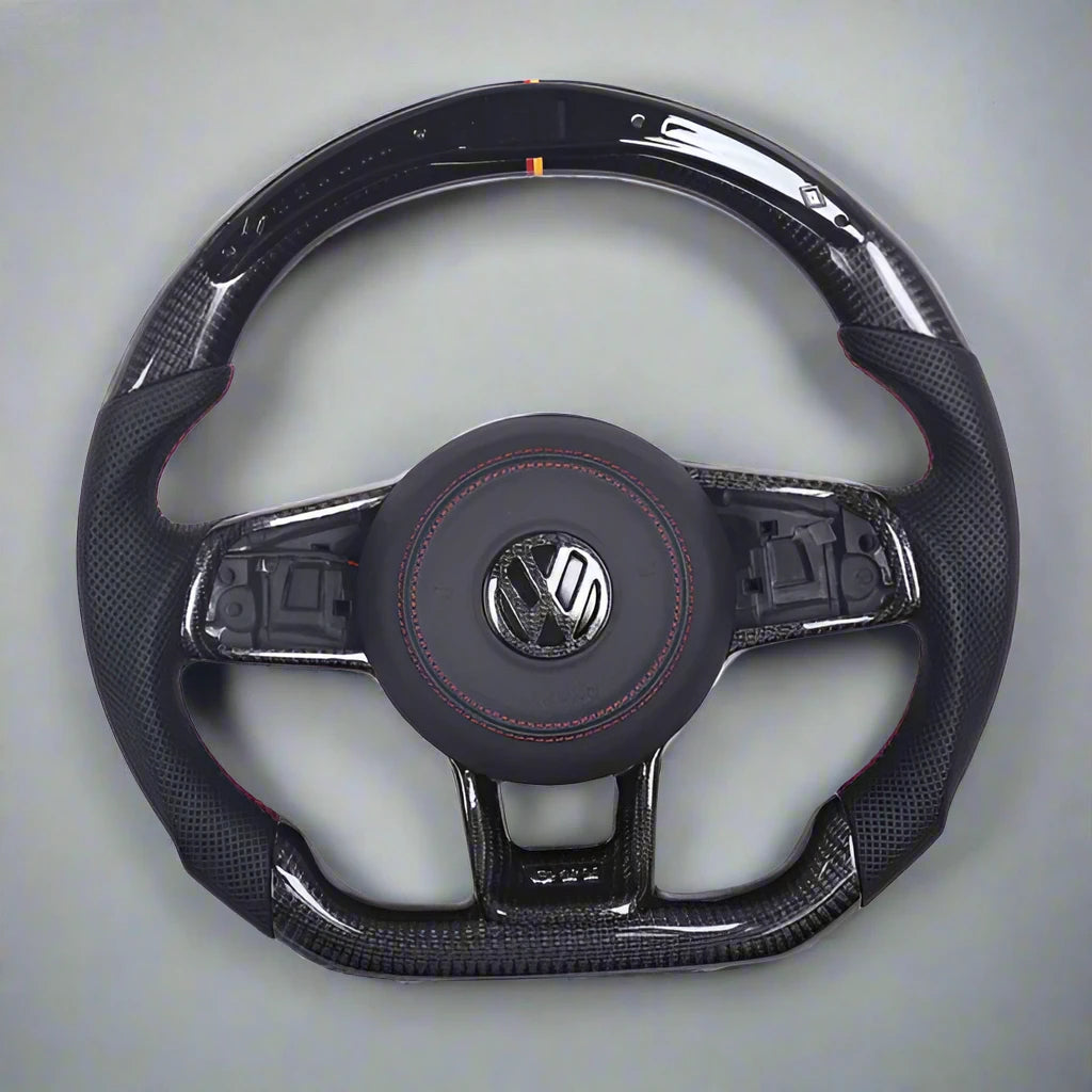 Volkswagen Golf MK7 GTI & R Carbon Fiber Steering Wheel (Fits All 2010+ Models with Upgrade Packages) - Los Santos Customs