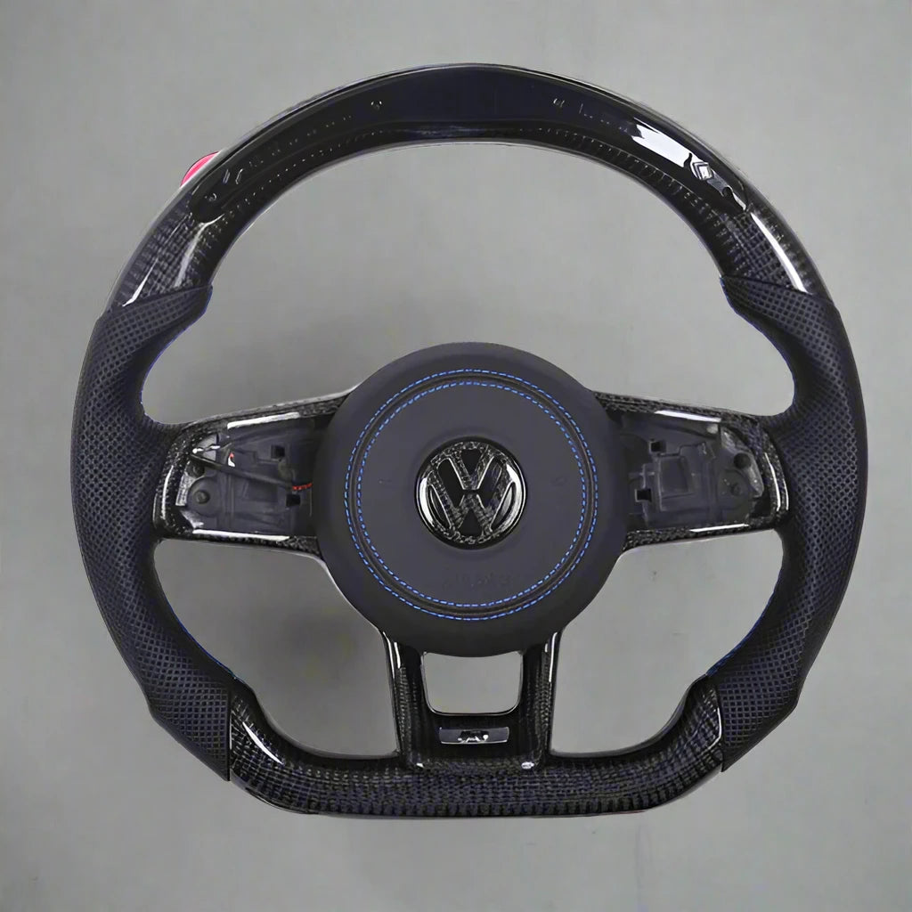 Volkswagen Golf MK7 GTI & R Carbon Fiber Steering Wheel (Fits All 2010+ Models with Upgrade Packages) - Los Santos Customs