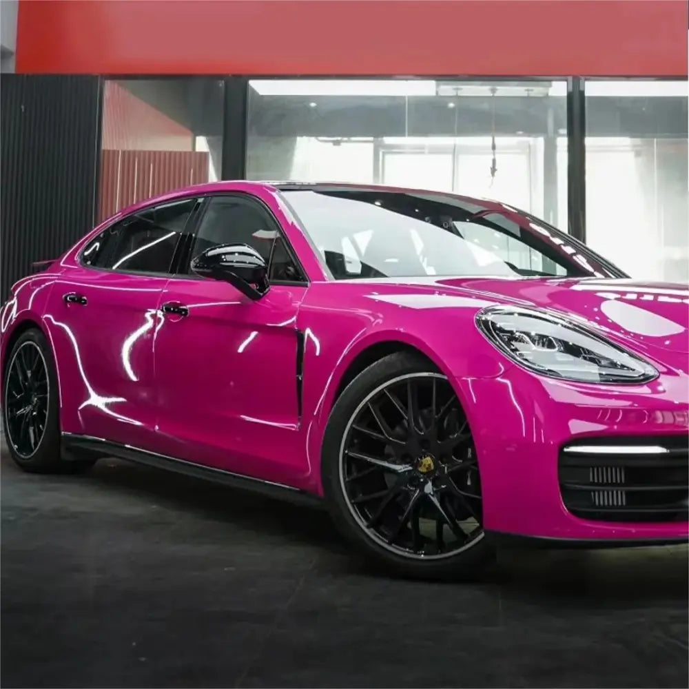 Super Gloss Crystal Beetroot Red Car Vinyl Wrap - Los Santos Customs