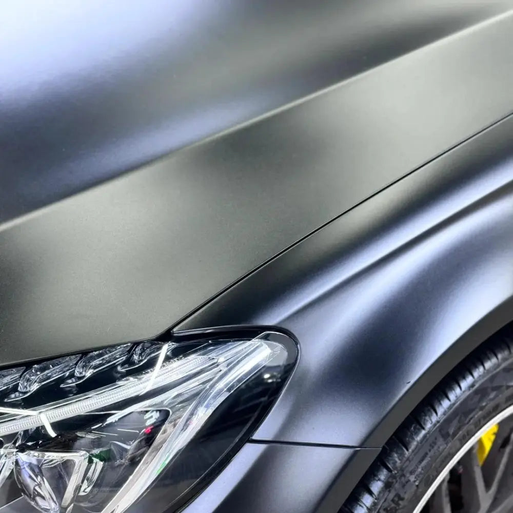 Matte Deep Black Car Vinyl Wrap - Los Santos Customs