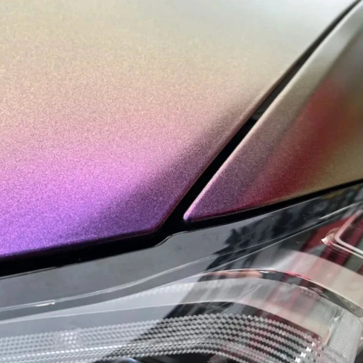 Matte Metallic Glitter Sparkle Purple Car Vinyl Wrap - Los Santos Customs