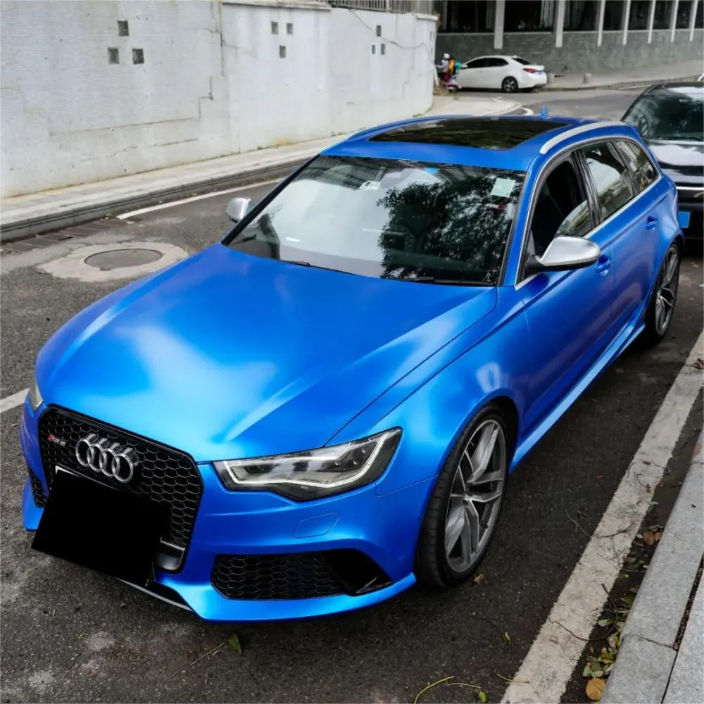 Matte Metallic Diamond Blue Car Vinyl Wrap - Los Santos Customs