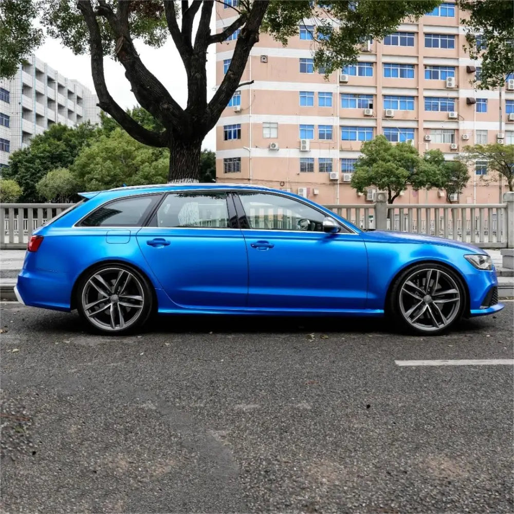Matte Metallic Diamond Blue Car Vinyl Wrap - Los Santos Customs