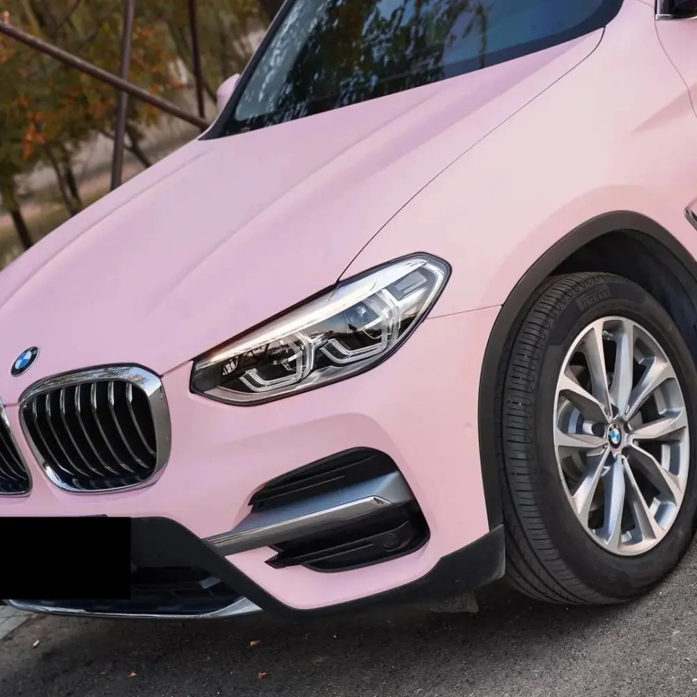 Matte Rose Pink Car Vinyl Wrap - Los Santos Customs