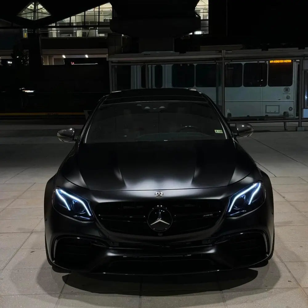 Matte Satin Black Ceramic Black Car Vinyl Wrap - Los Santos Customs