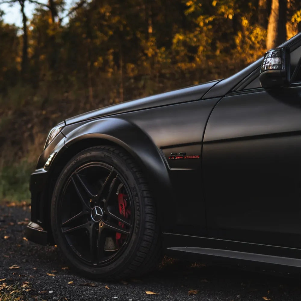 Matte Satin Black Ceramic Black Car Vinyl Wrap - Los Santos Customs