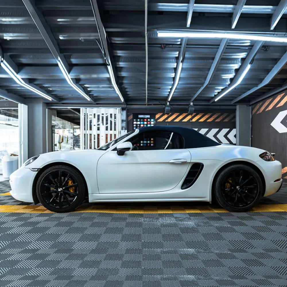 Matte Metallic Pearl White Car Vinyl Wrap - Los Santos Customs