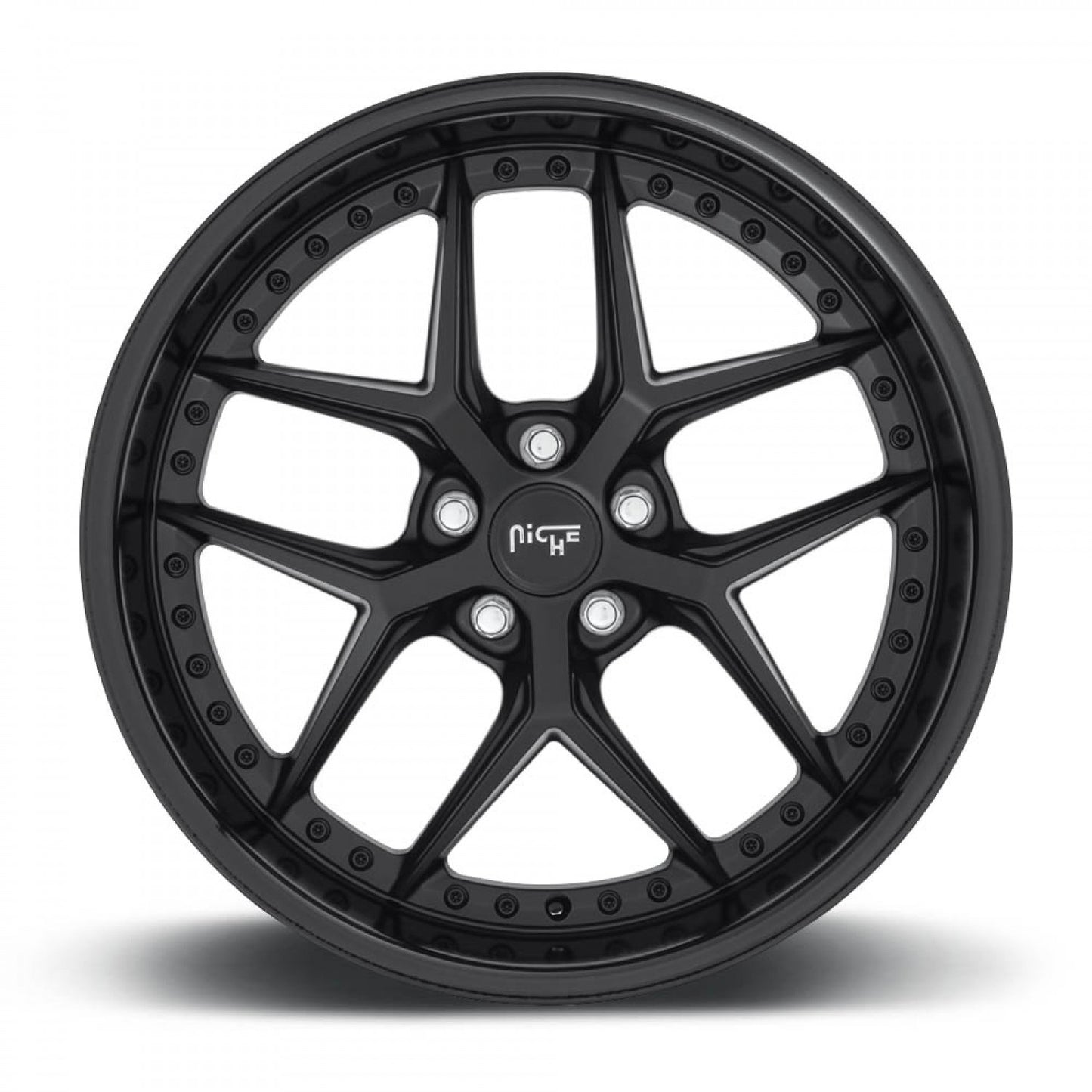 Niche M226 VICE GLOSS BLACK MATTE BLACK Wheel (20" x 10.5", +20 Offset, 5X115 Bolt Pattern, 71.5 mm Hub) - Los Santos Customs
