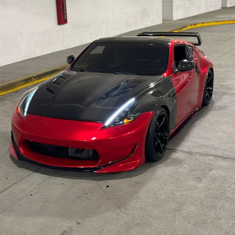 Ultra Glossy Metallic Vampire Red Car Vinyl Wrap - Los Santos Customs