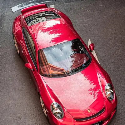 Ultra Glossy Metallic Vampire Red Car Vinyl Wrap - Los Santos Customs