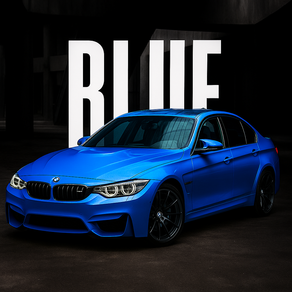 BLUE VINYL WRAP