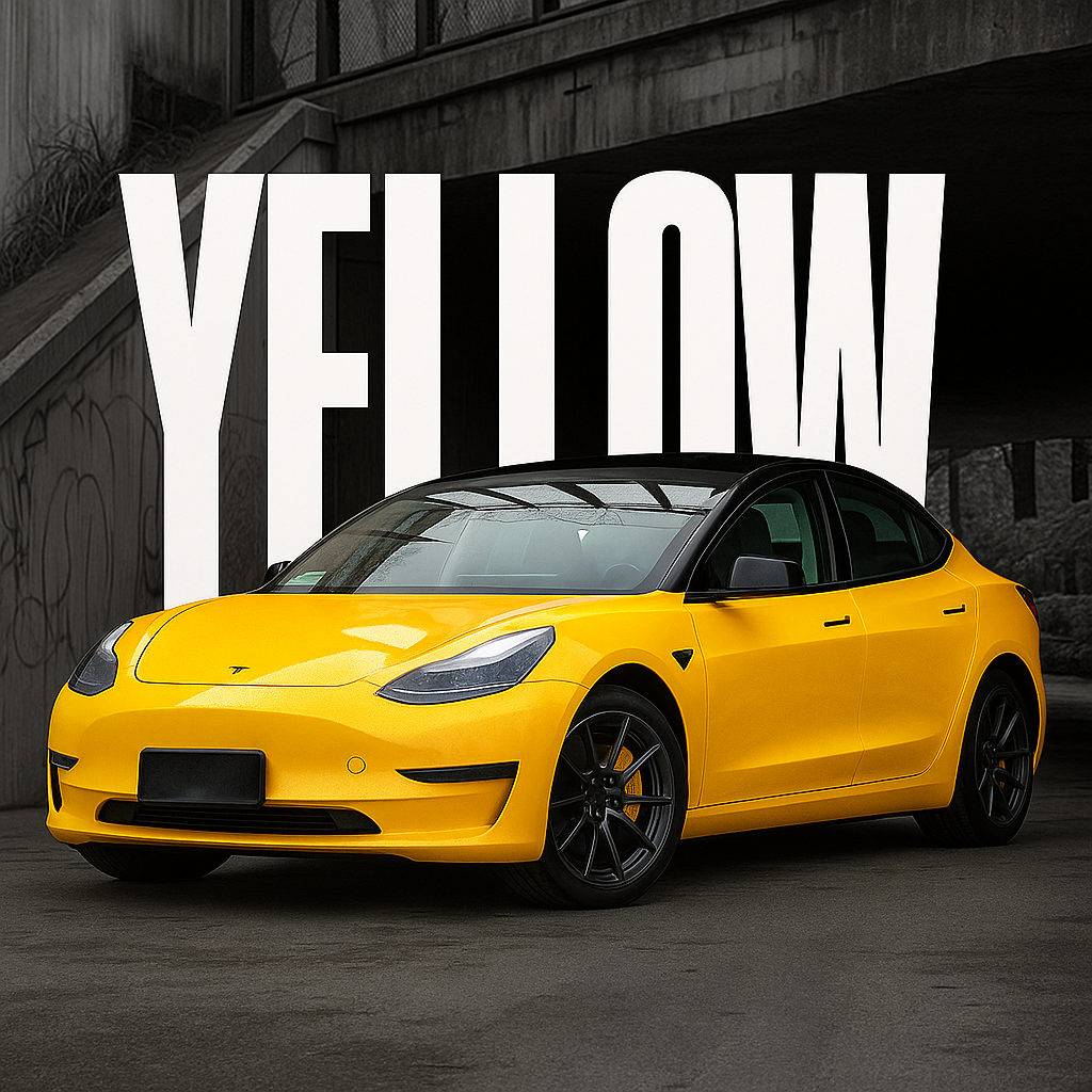 YELLOW VINYL WRAP