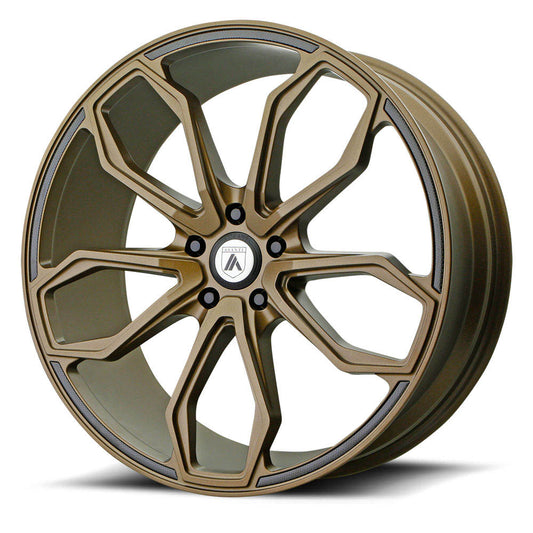 Asanti Black ABL-19 ATHENA Satin Bronze Wheel (22" x 10.5", +35 Offset, 5X114.3 Bolt Pattern, 72.6 mm Hub) - Los Santos Customs