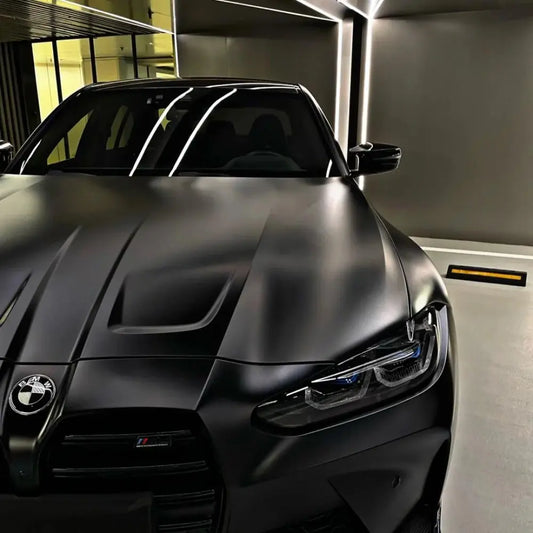 Ultra Matte Casting Black Car Vinyl Wrap - Los Santos Customs
