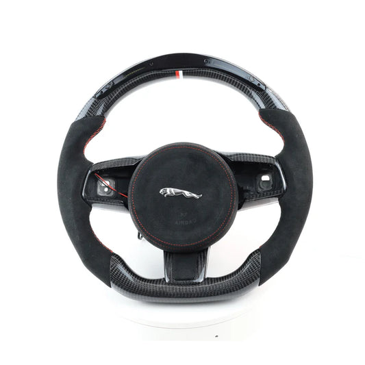 2014+ Jaguar F-Type LED Carbon Fiber Steering Wheel - Los Santos Customs