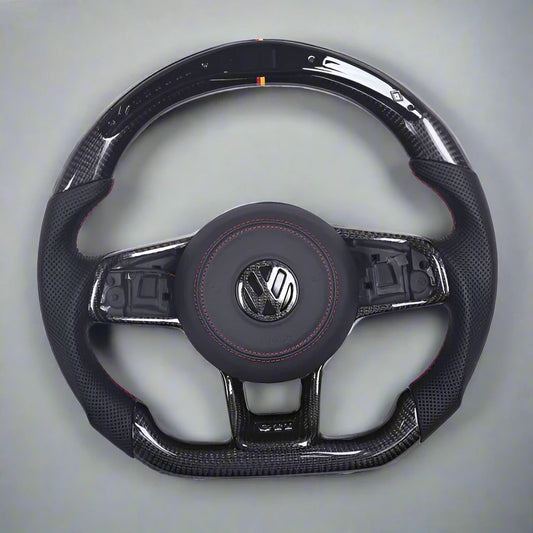 Volkswagen Golf MK7 GTI & R Carbon Fiber Steering Wheel (Fits All 2010+ Models with Upgrade Packages) - Los Santos Customs