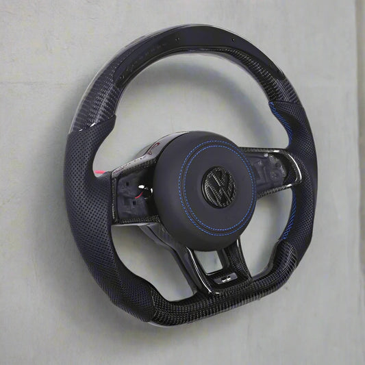 Volkswagen Golf MK7 GTI & R Carbon Fiber Steering Wheel (Fits All 2010+ Models with Upgrade Packages) - Los Santos Customs