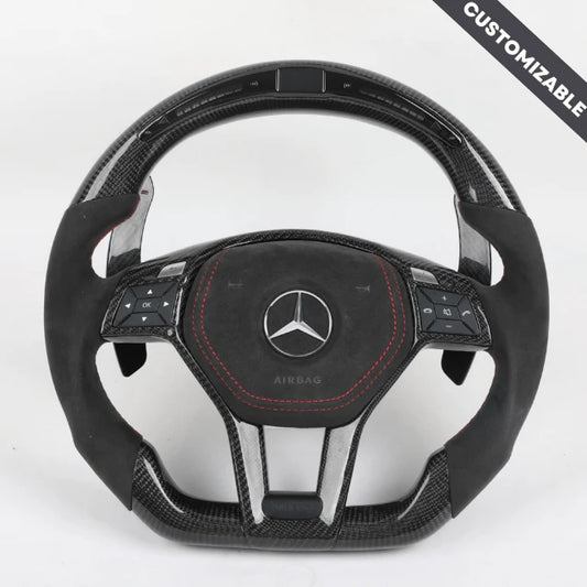 Mercedes W204, W212 C-E (2011-2015) Class Carbon Fiber Steering Wheel - Los Santos Customs