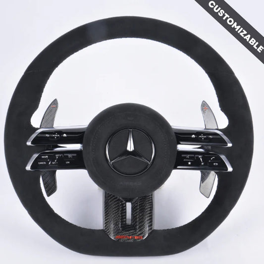 2022+ Mercedes AMG Custom Carbon Fiber Steering Wheel - Los Santos Customs