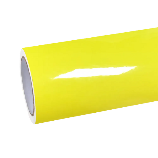 Super Gloss Crystal Lemon Yellow Car Vinyl Wrap - Los Santos Customs