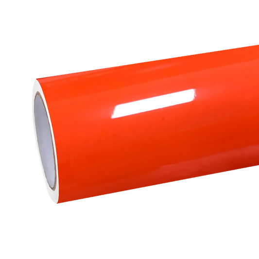 Super Gloss Crystal Bright Orange Car Vinyl Wrap - Los Santos Customs