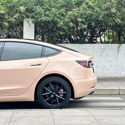 Super Gloss Crystal Cream Coffee Car Vinyl Wrap - Los Santos Customs