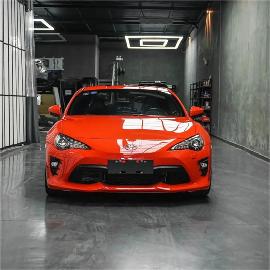 Super Gloss Crystal Porsche Lava Orange Car Vinyl Wrap - Los Santos Customs
