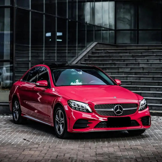 Super Gloss Crystal Strawberry Red Car Vinyl Wrap - Los Santos Customs