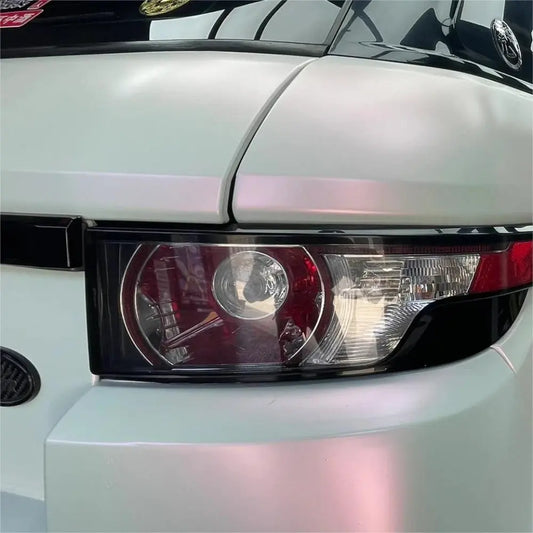 Chameleon Diamond Crystal Gloss White Red Car Vinyl Wrap - Los Santos Customs