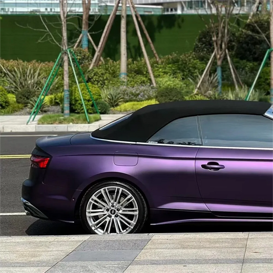 Ultra Matte Metallic Dark Purple Car Vinyl Wrap - Los Santos Customs