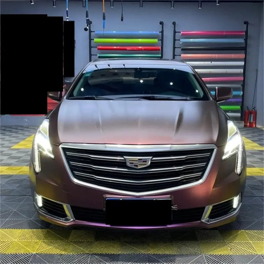 Matte Metallic Diamond Night Brown Red Car Vinyl Wrap - Los Santos Customs