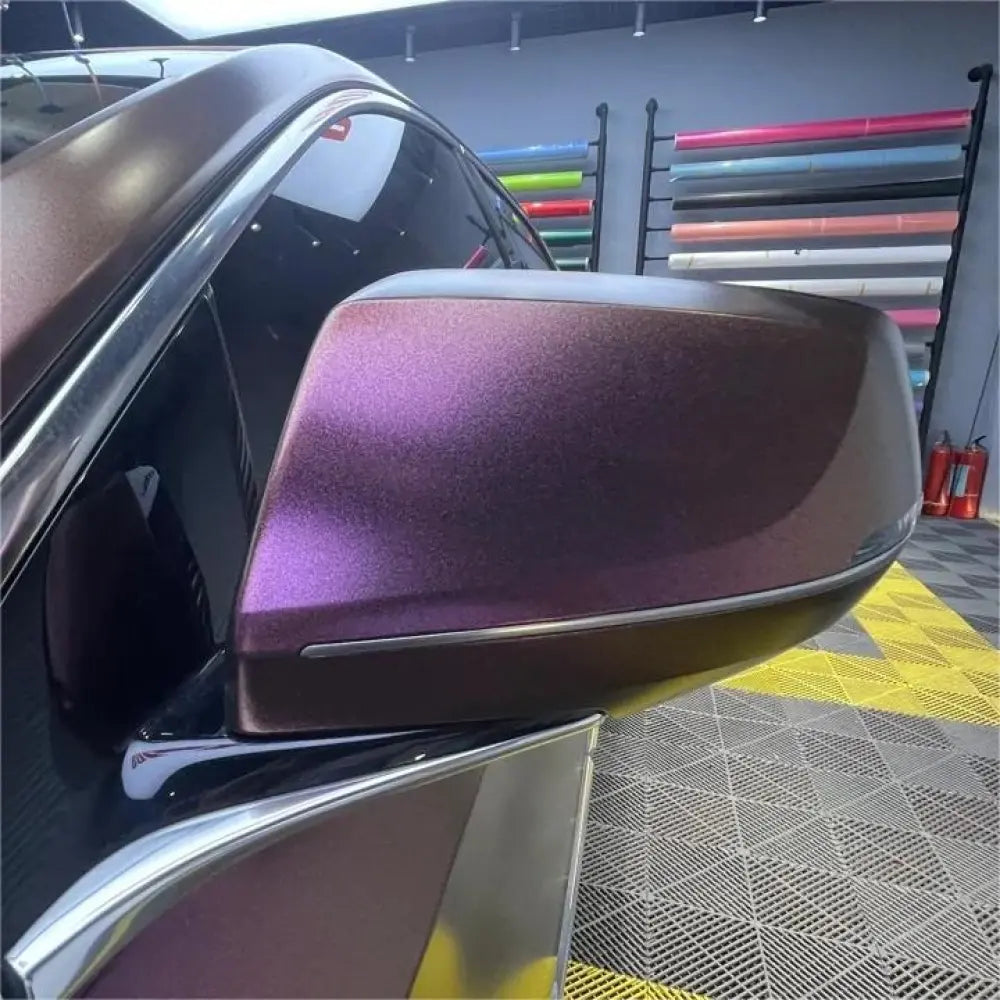 Matte Metallic Diamond Night Brown Red Car Vinyl Wrap - Los Santos Customs