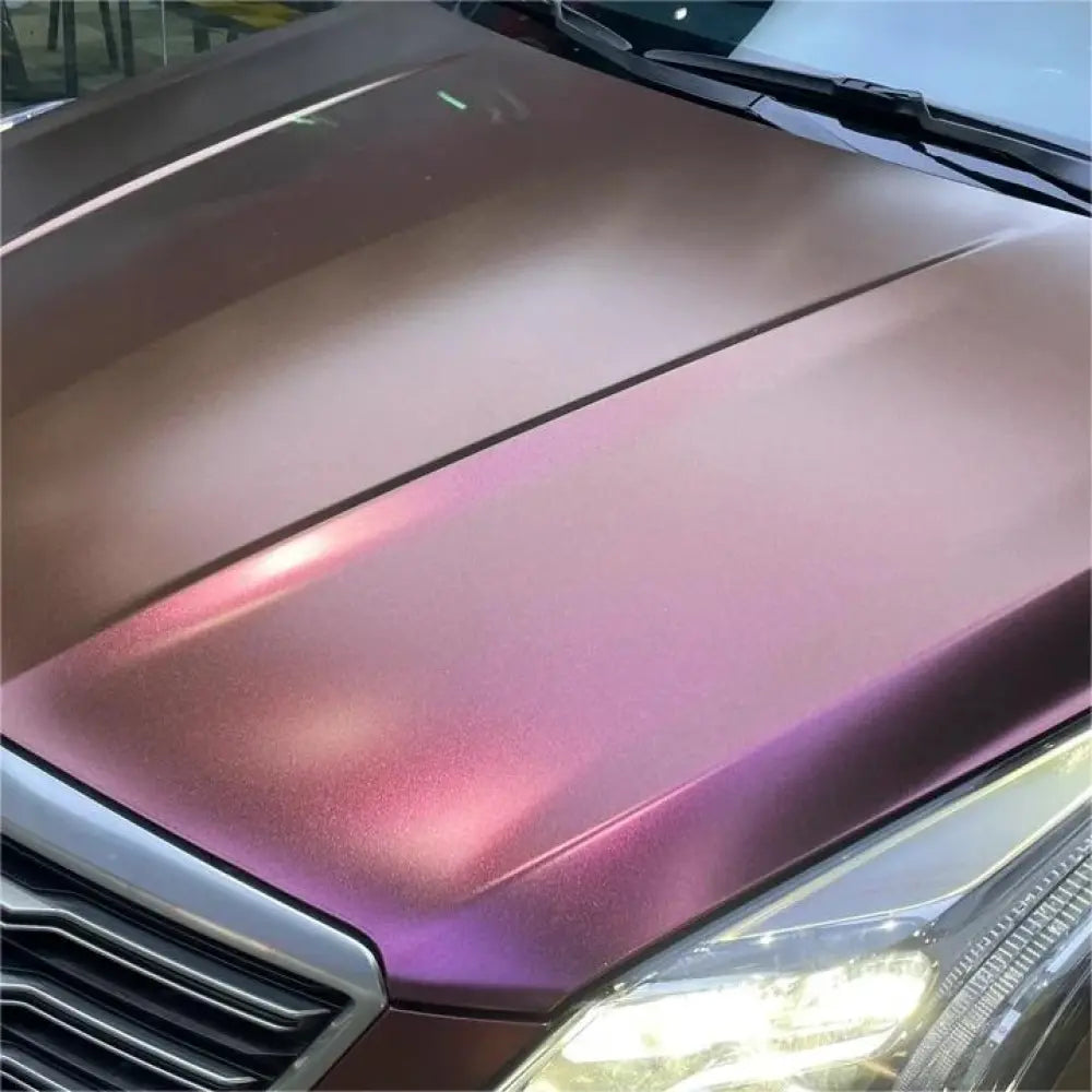 Matte Metallic Diamond Night Brown Red Car Vinyl Wrap - Los Santos Customs
