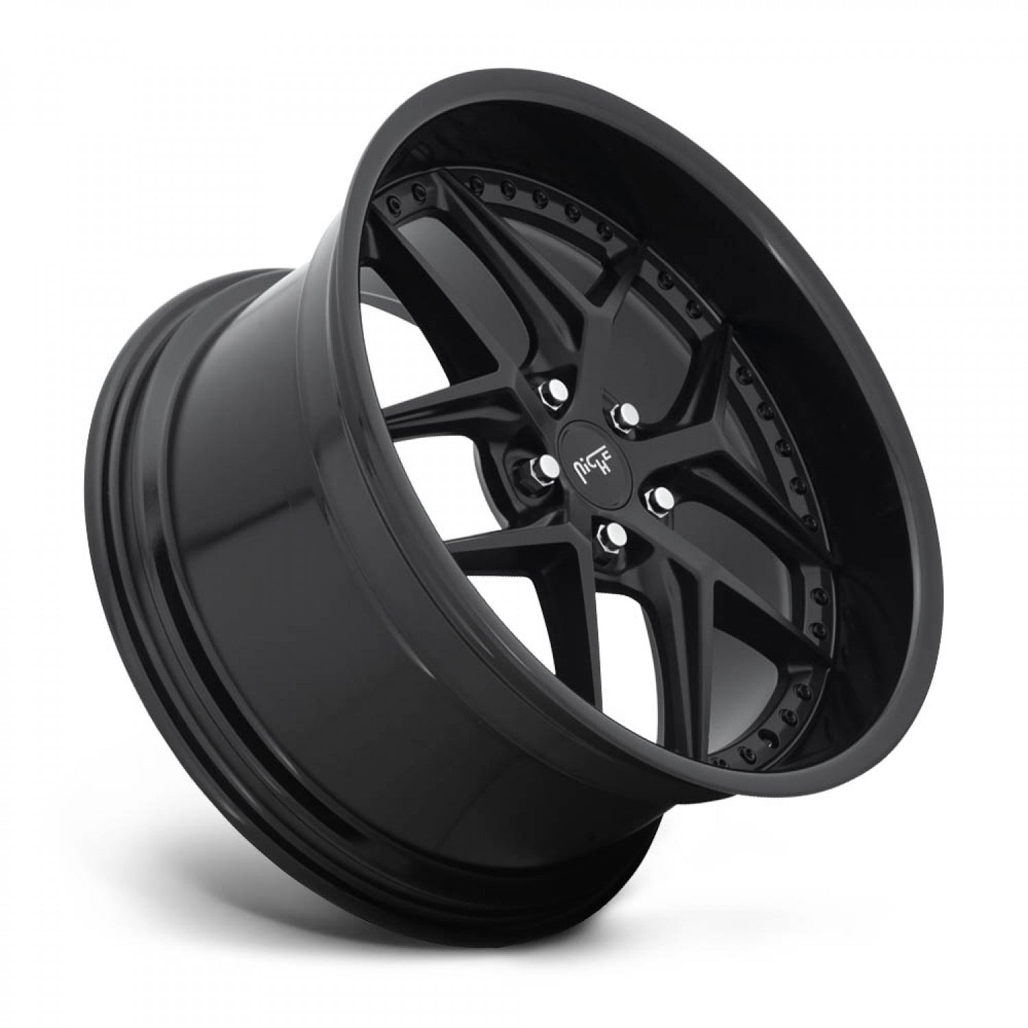 Niche M226 VICE GLOSS BLACK MATTE BLACK Wheel (20" x 10.5", +20 Offset, 5X115 Bolt Pattern, 71.5 mm Hub) - Los Santos Customs