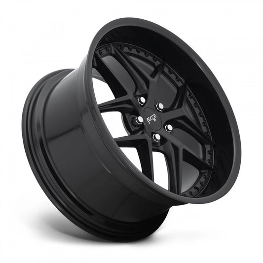 Niche M226 VICE GLOSS BLACK MATTE BLACK Wheel (20" x 10.5", +20 Offset, 5X115 Bolt Pattern, 71.5 mm Hub) - Los Santos Customs