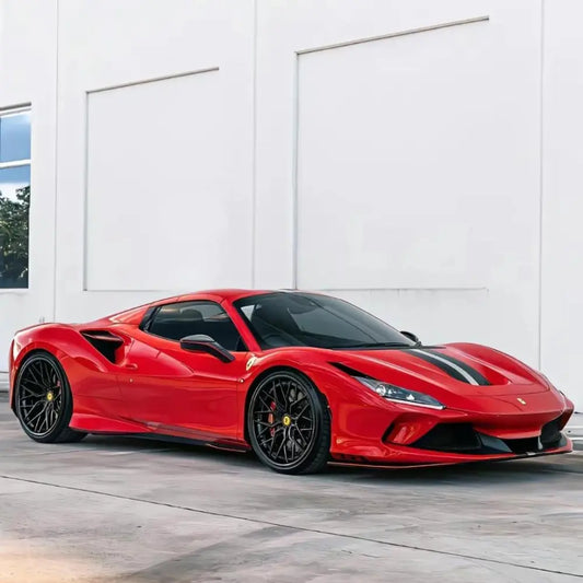 Super Gloss Crystal Ferrari Red Car Vinyl Wrap - Los Santos Customs