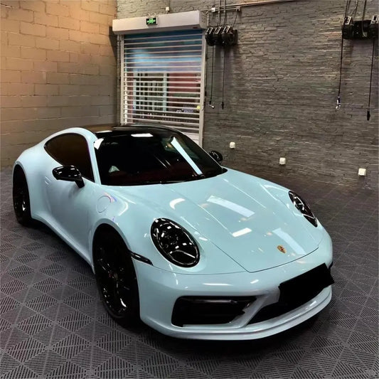 Super Gloss Crystal Glacier Blue Car Vinyl Wrap - Los Santos Customs