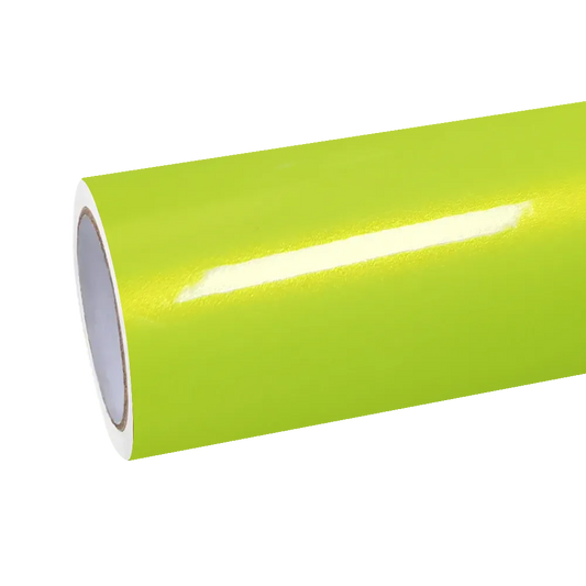 Gloss Fluorescent Neon Yellow Car Vinyl Wrap - Los Santos Customs